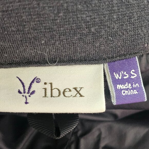 Ibex Women Puffer Jacket Size Small Gray Zip Up Polyester Wool Outdoor Pocket - Picture 11 of 14